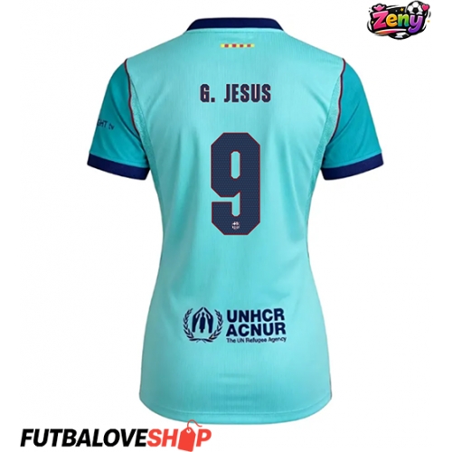 Dres Barcelona Gabriel Jesus #9 Tretina pre Ženy 2026-27 Krátky Rukáv